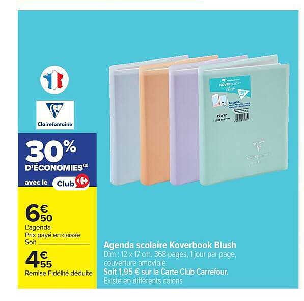 Agenda scolaire Koverbook Blush
