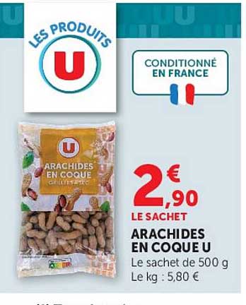ARACHIDES EN COQUE U