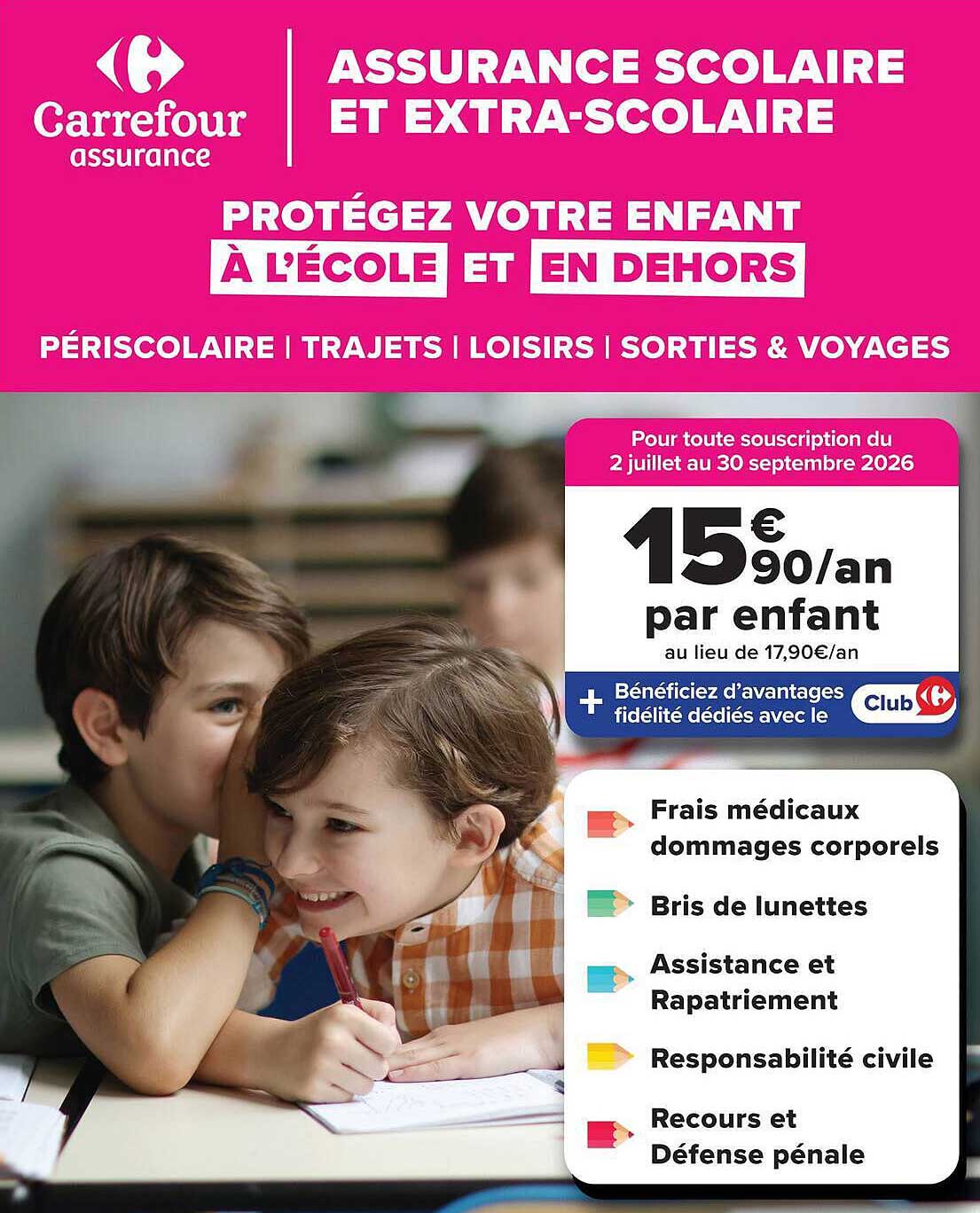 ASSURANCE SCOLAIRE ET EXTRA-SCOLAIRE