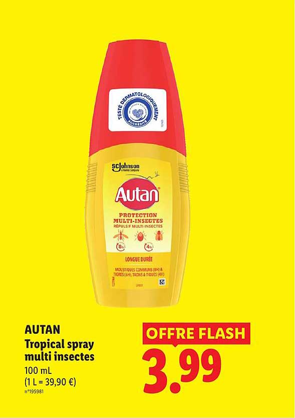 AUTAN Tropical spray multi insectes 100 mL