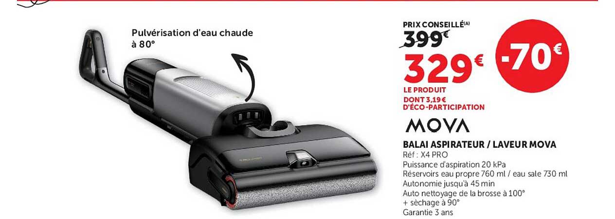 BALAI ASPIRATEUR / LAVEUR MOVA