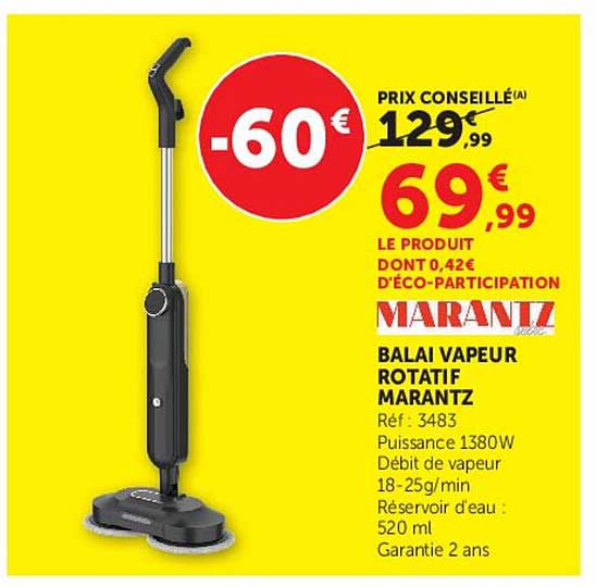 BALAI VAPEUR ROTATIF MARANTZ