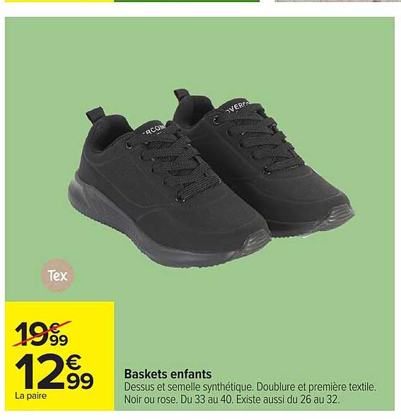 Baskets enfants