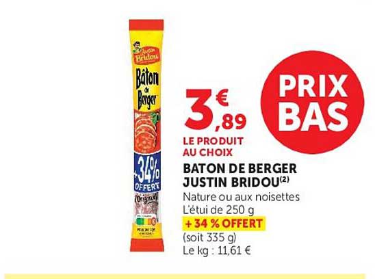 BATON DE BERGER JUSTIN BRIDOU