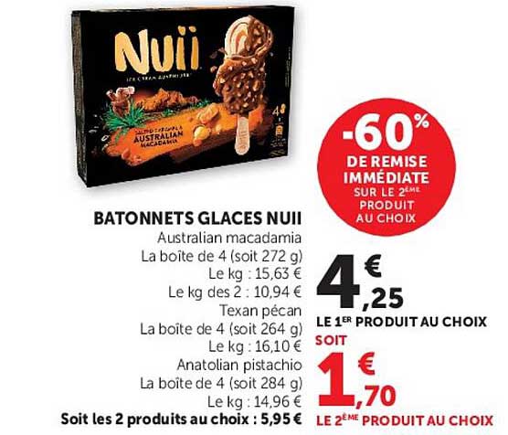 BATONNETS GLACES NUII