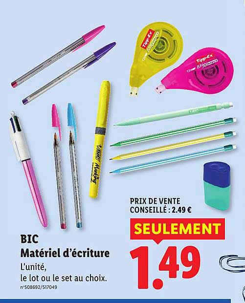 BIC Matériel d’écriture