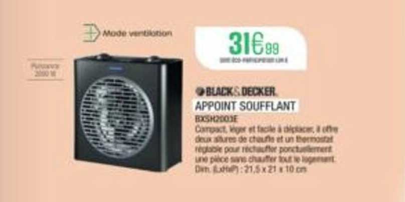 BLACKS & DECKER. APPOINT SOUFFLANT