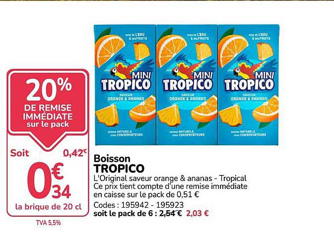 Boisson TROPICO