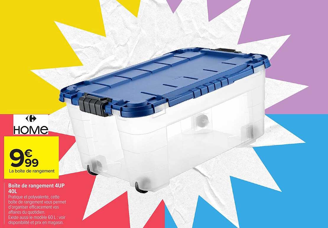 Boîte de rangement 4UP 40L