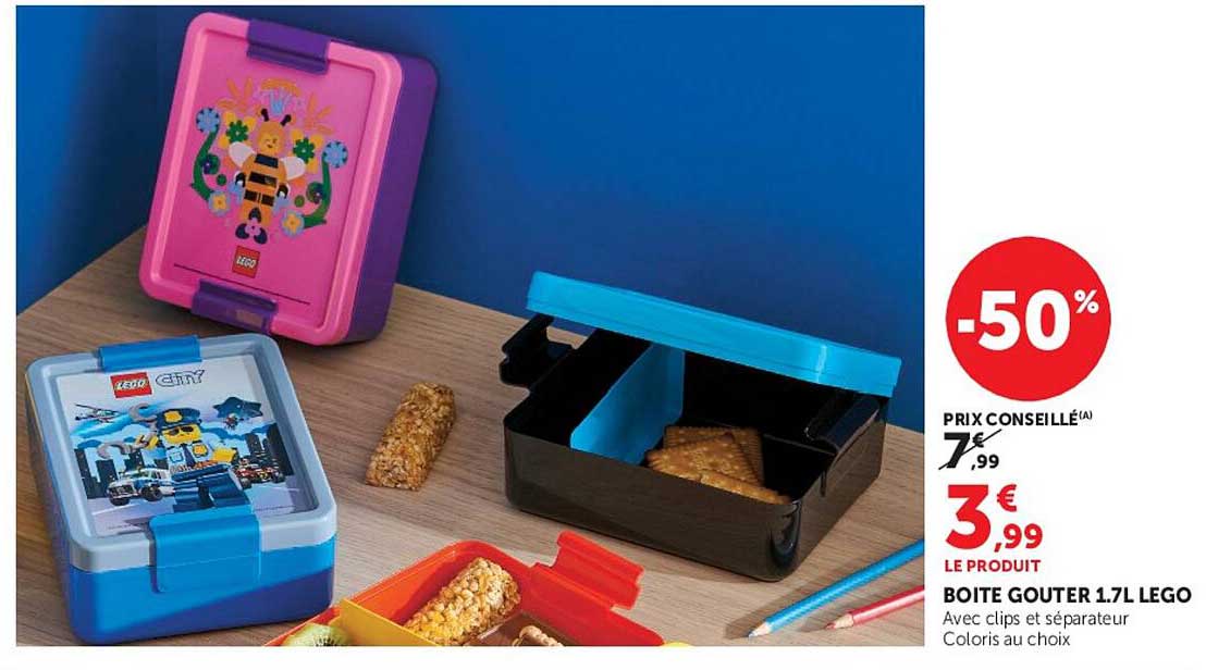 BOITE GOUTER 1.7L LEGO