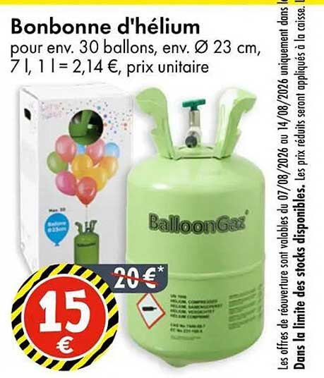 Bonbonne d'hélium