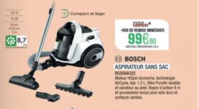 BOSCH ASPIRATEUR SANS SAC