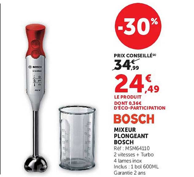 BOSCH MIXEUR PLONGEANT BOSCH