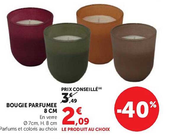 BOUGIE PARFUMEE 8 CM