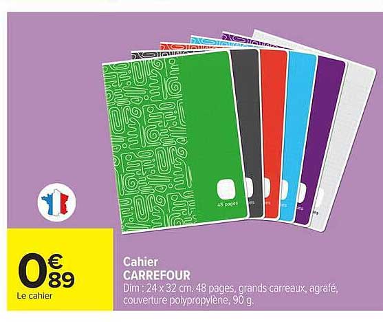 Cahier CARREFOUR