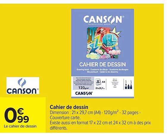 Cahier de dessin