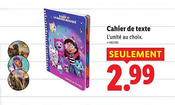 Cahier de texte