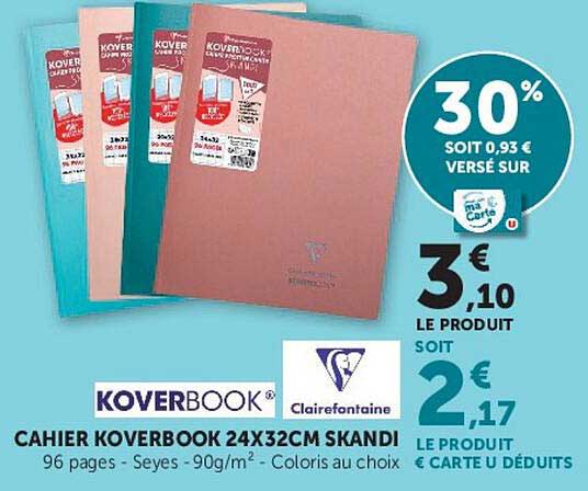 CAHIER KOVERBOOK 24X32CM SKANDI