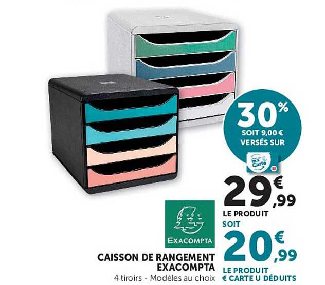 CAISSON DE RANGEMENT EXACOMPTA