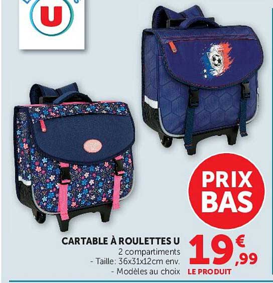 CARTABLE À ROULETTES U