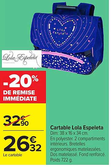 Cartable Lola Espeleta