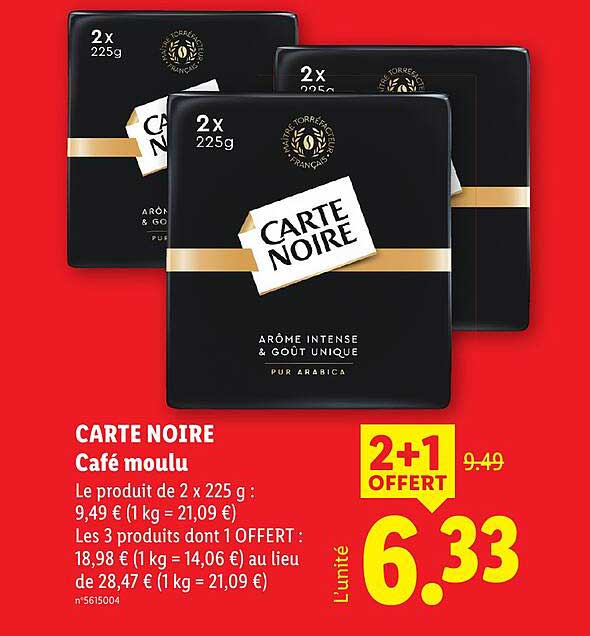 CARTE NOIRE Café moulu