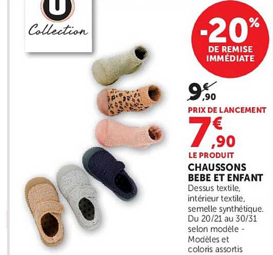 CHAUSSONS BEBE ET ENFANT