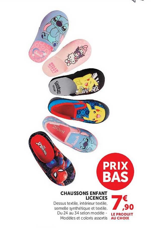 CHAUSSONS ENFANT LICENCES