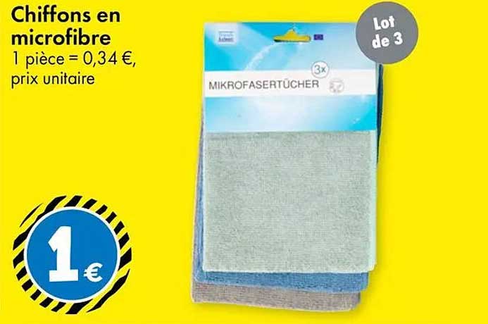 Chiffons en microfibre