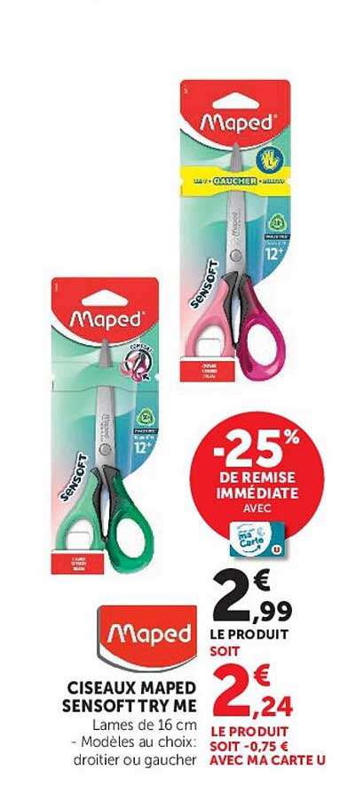 Ciseaux Maped Sensoft Try Me