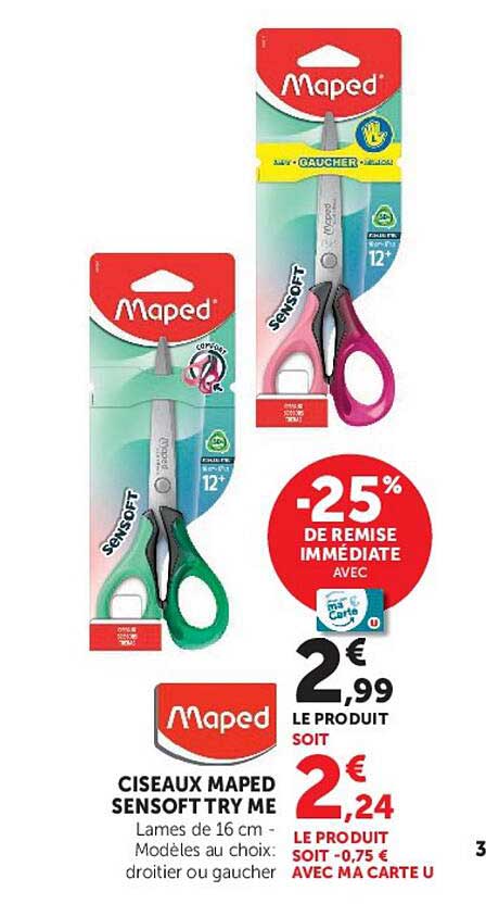 CISEAUX MAPED SENSOFT TRY ME