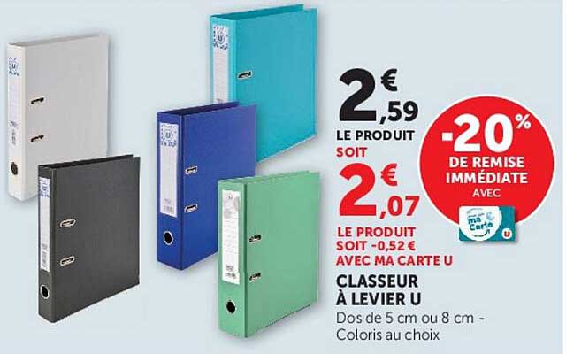 CLASSEUR À LEVIER U
