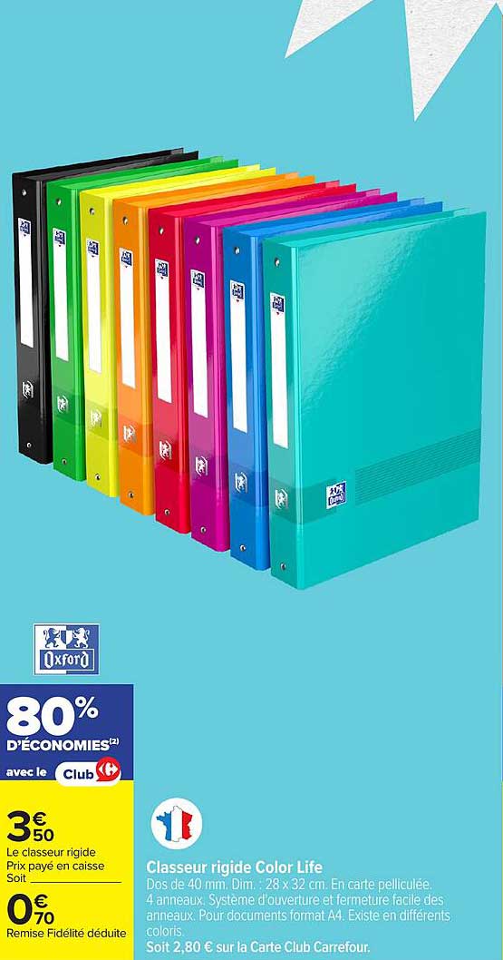 Classeur rigide Color Life