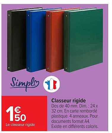 Classeur rigide