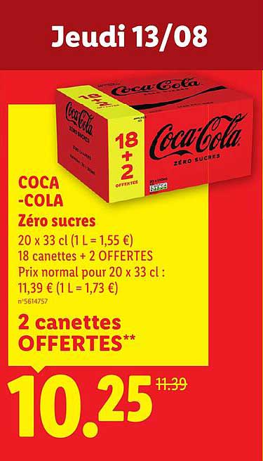 COCA-COLA Zéro sucres