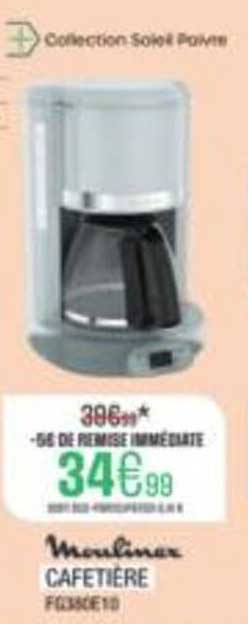 Collection Soleil d’Art – Moulinex CAFETIERE FG360D10