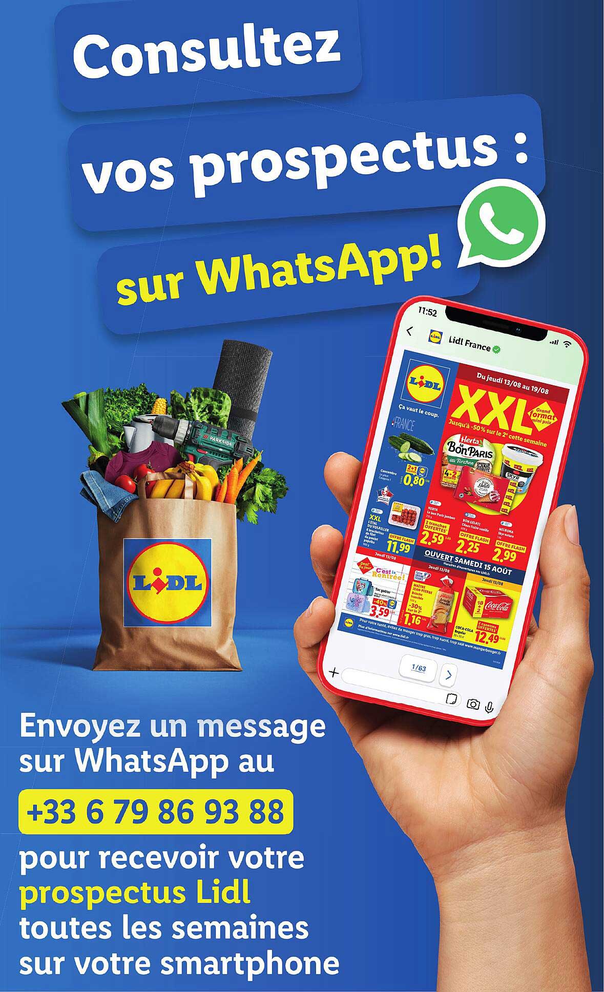 Consultez vos prospectus : sur WhatsApp!