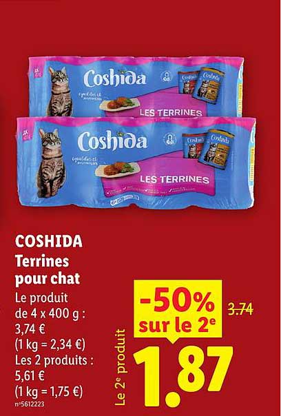 COSHIDA Terrines pour chat