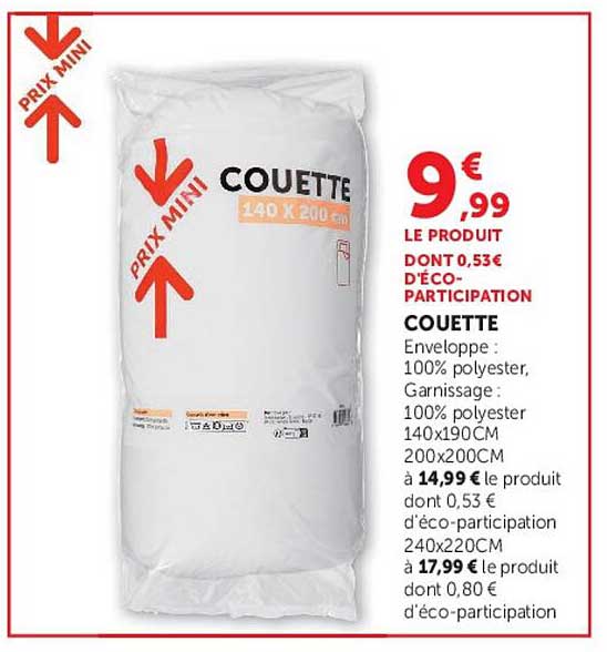 COUETTE 140 X 200 cm