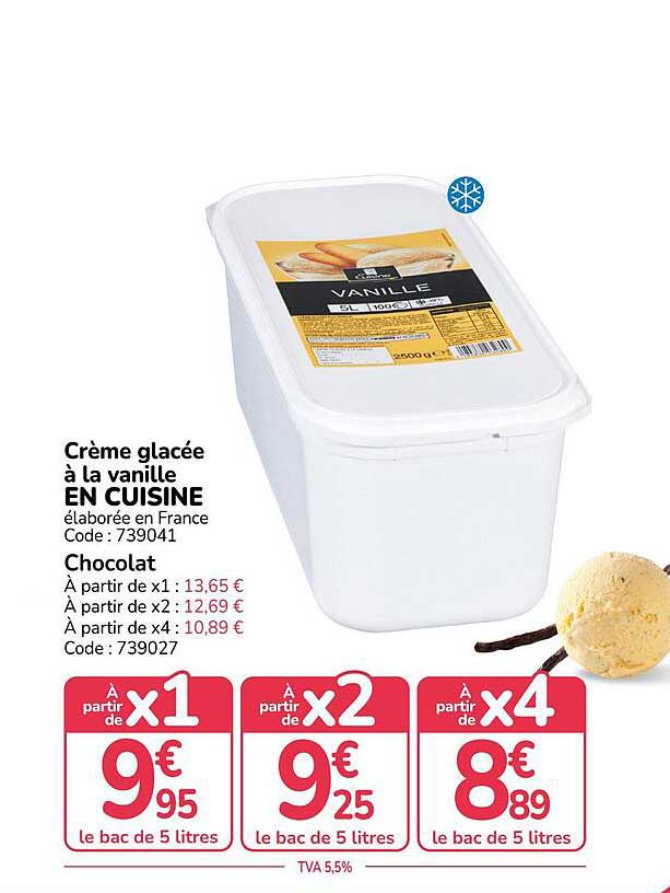 Crème glacée à la vanille EN CUISINE