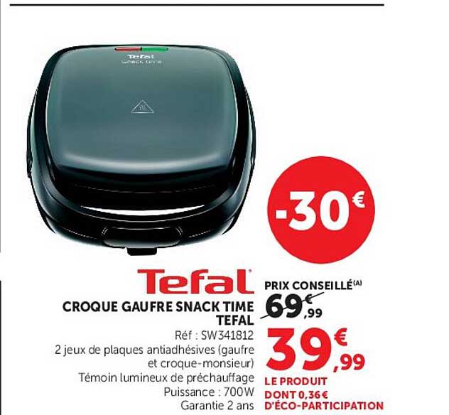 CROQUE GAUFRE SNACK TIME TEFAL