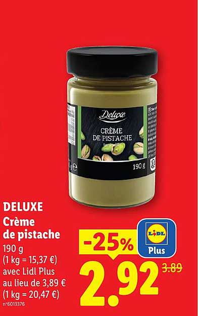 DELUXE Crème de pistache 190 g
