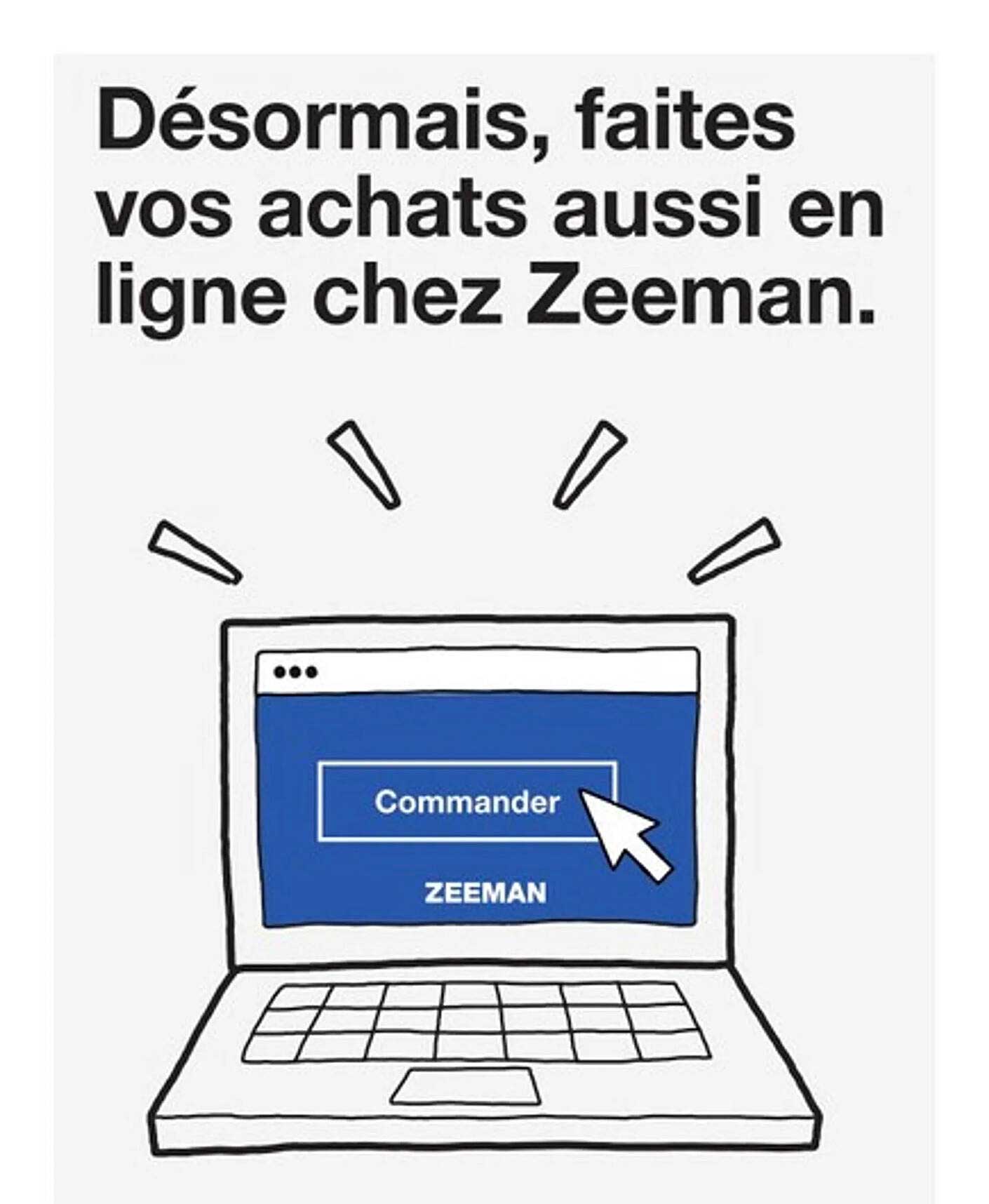 Désormais, faites vos achats aussi en ligne chez Zeeman.