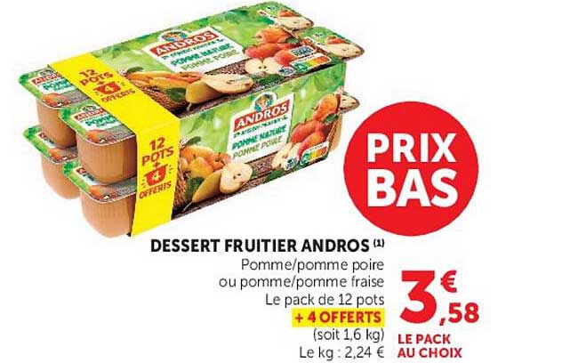 DESSERT FRUITIER ANDROS