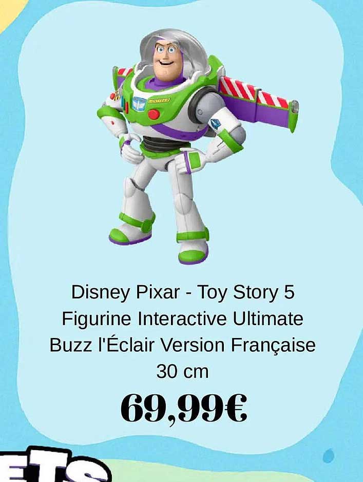 Disney Pixar - Toy Story 5 Figurine Interactive Ultimate Buzz l'Éclair Version Française 30 cm