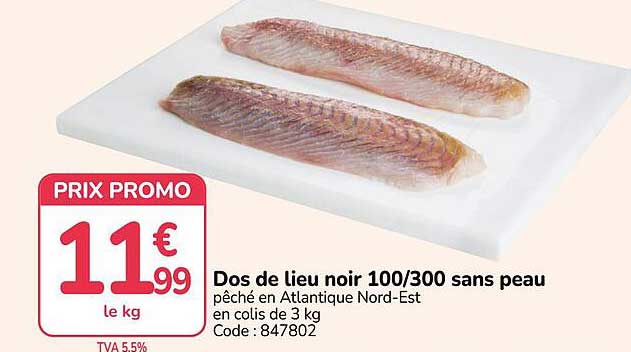 Dos de lieu noir 100/300 sans peau