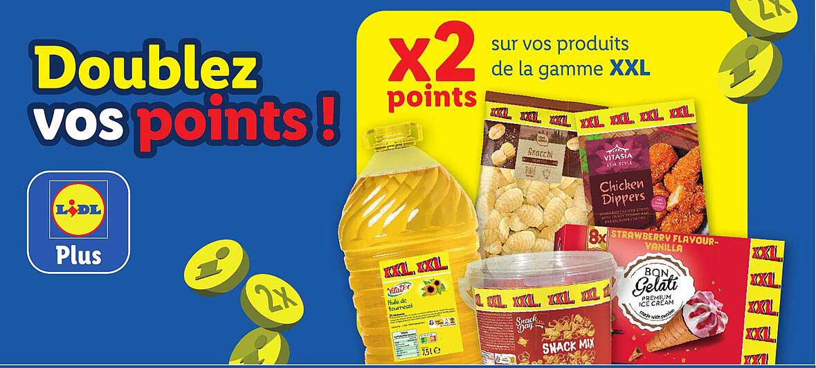 Doublez vos points !