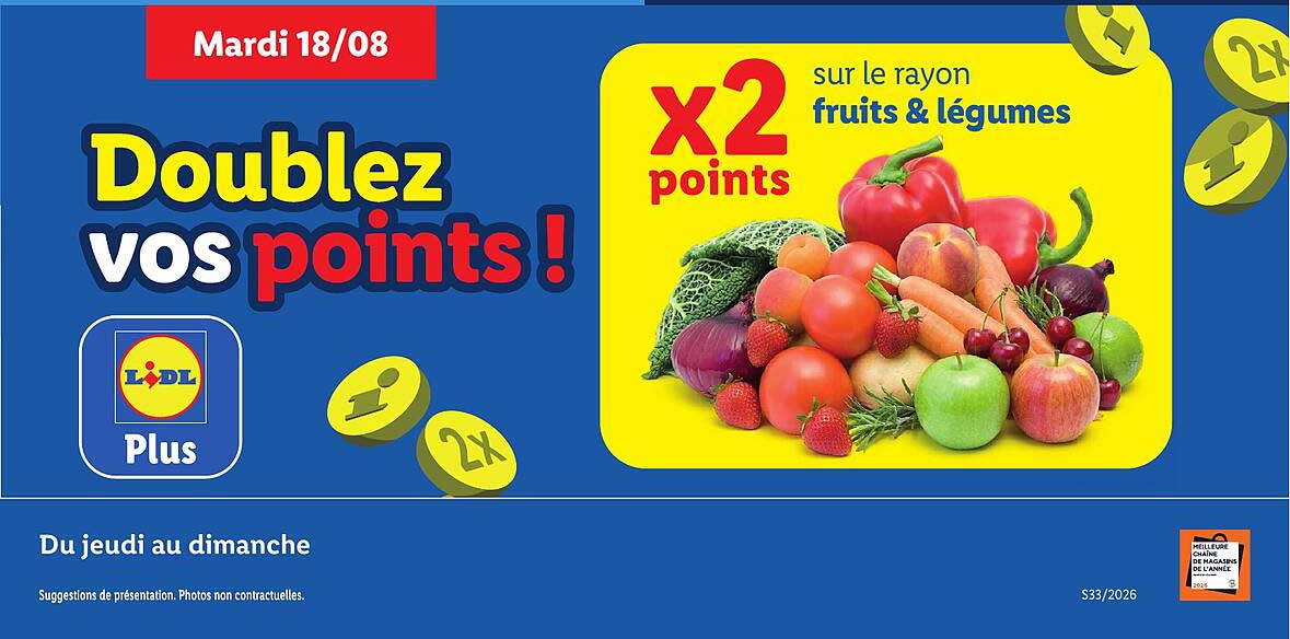 Doublez vos points !