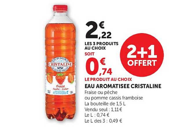 Eau aromatisée Cristaline
