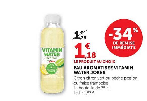 EAU AROMATISEE VITAMIN WATER JOKER